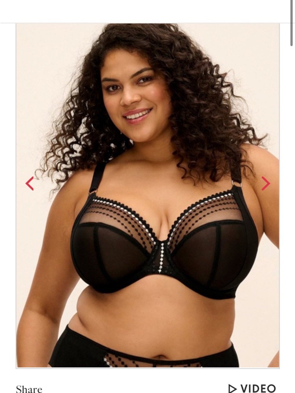 Elomi Black Matilda Plunge Bra